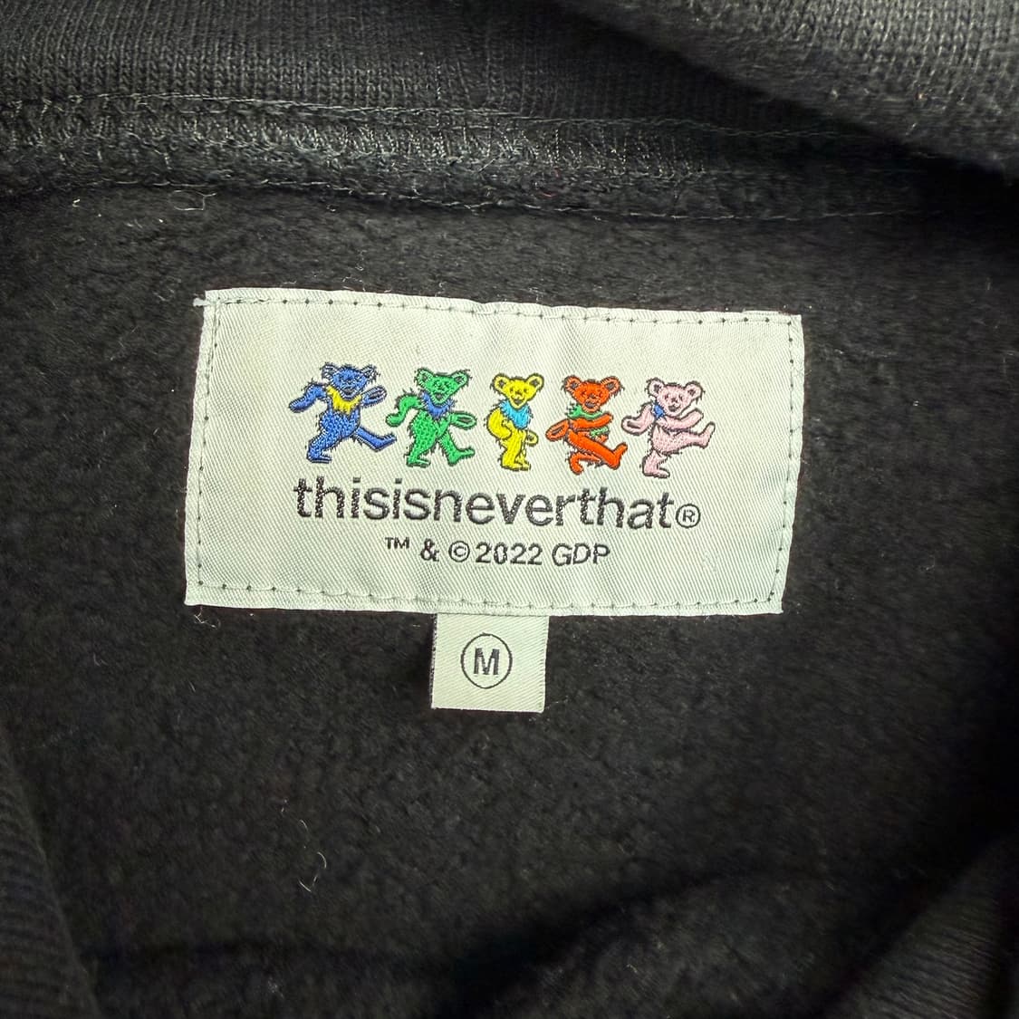 디스이즈네버댓 X 그레이트풀데드 블랙 후드티 M 상품이미지7