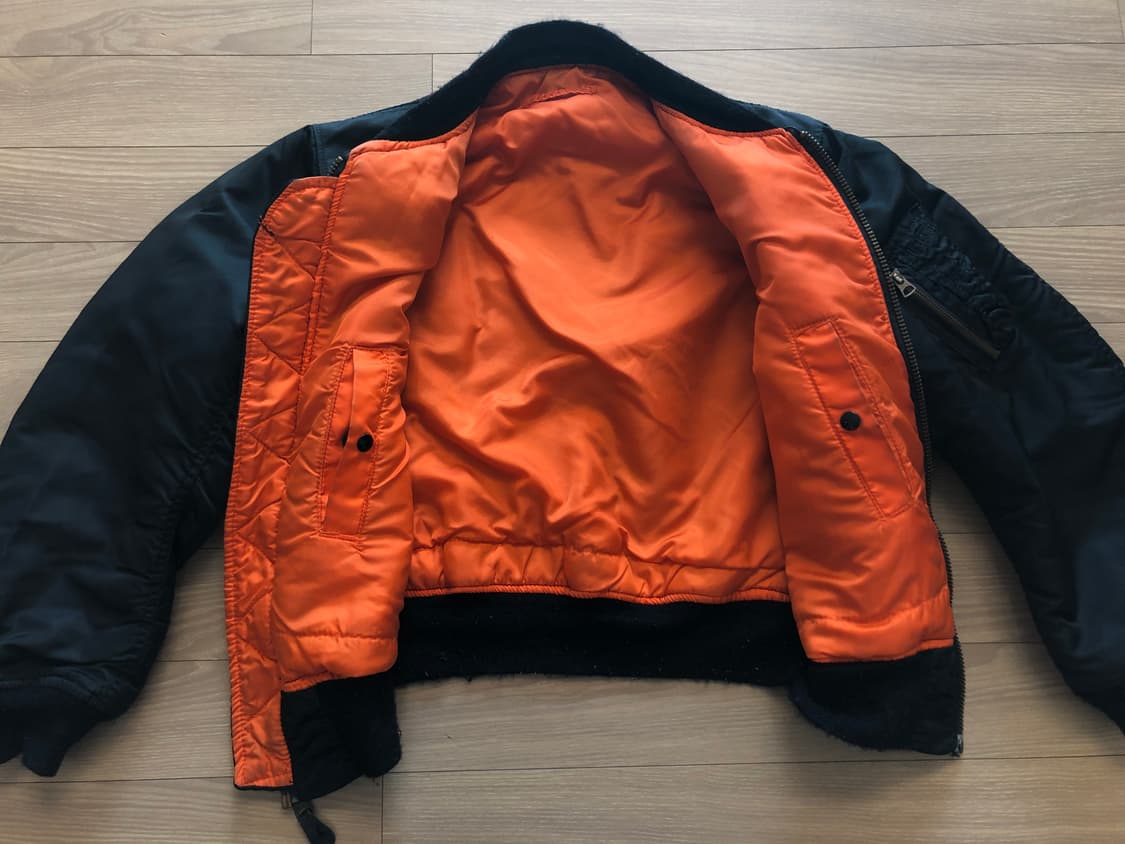 90s alpha ma-1 블랙 L 상품이미지6