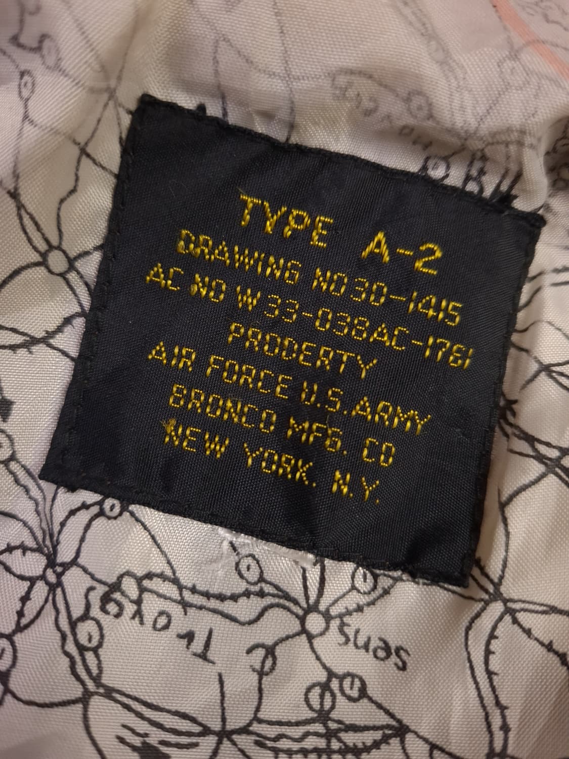 밀리터리 A-2 미공군 TYPE 리얼레더 항공자켓 상품이미지2