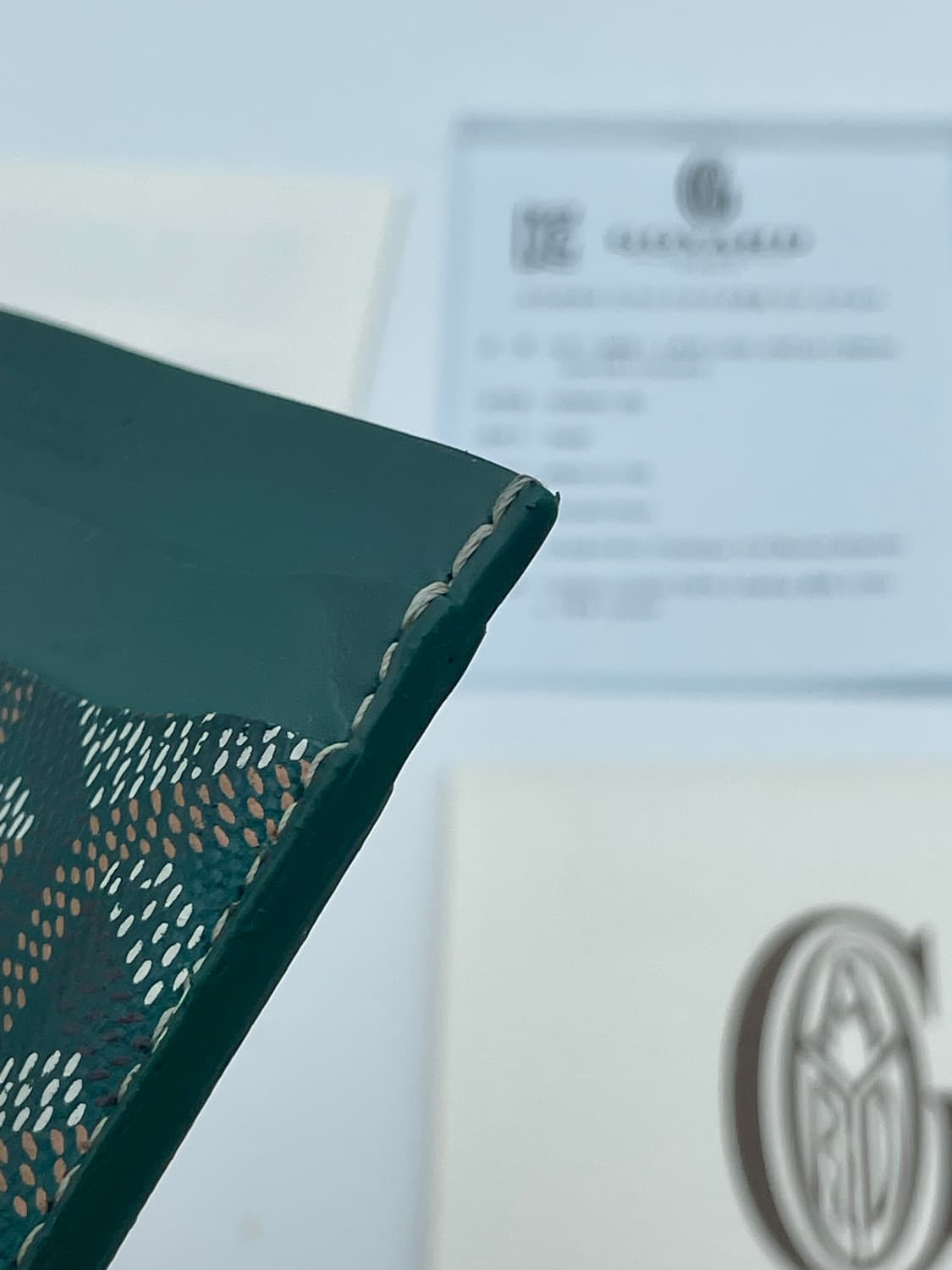 [ 풀구성 / 새상품급 ] 고야드 생쉴피스 카드홀더 카드지갑 그린  상품이미지6