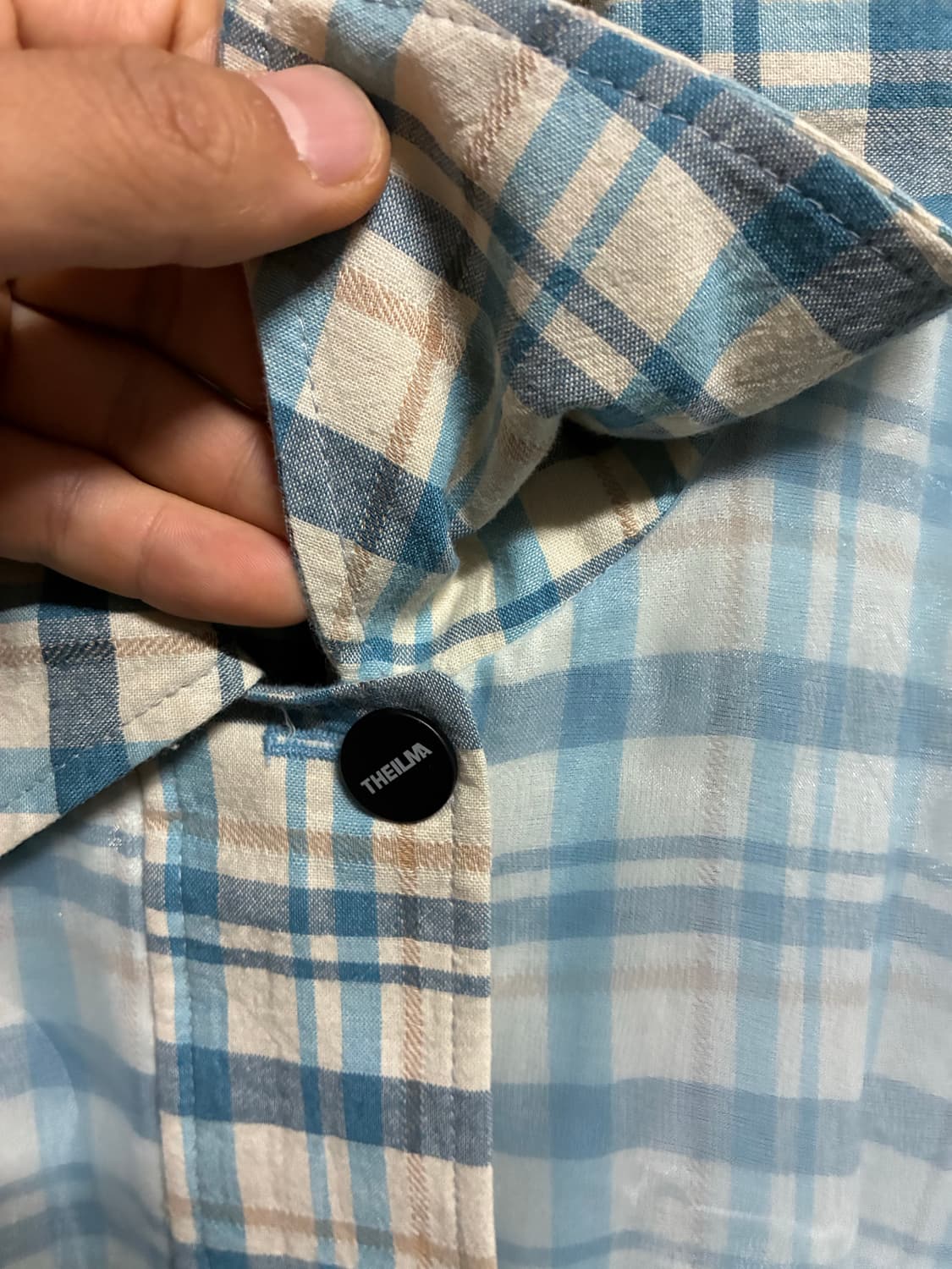 👕 THEILMA 더일마 체크 자켓 L/100 상품이미지4