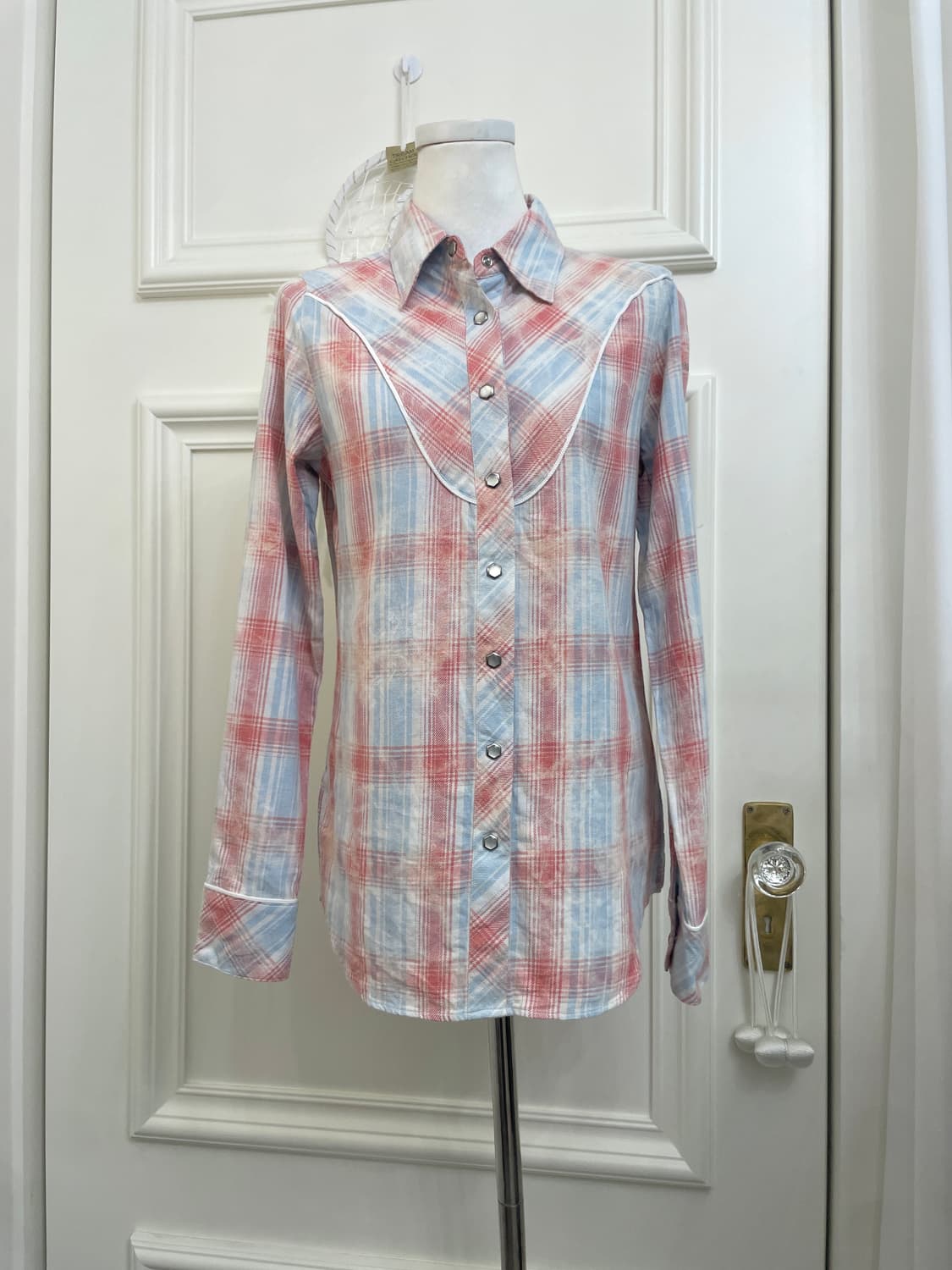 TOMMY GIRL signature check vintage shirt 상품이미지1