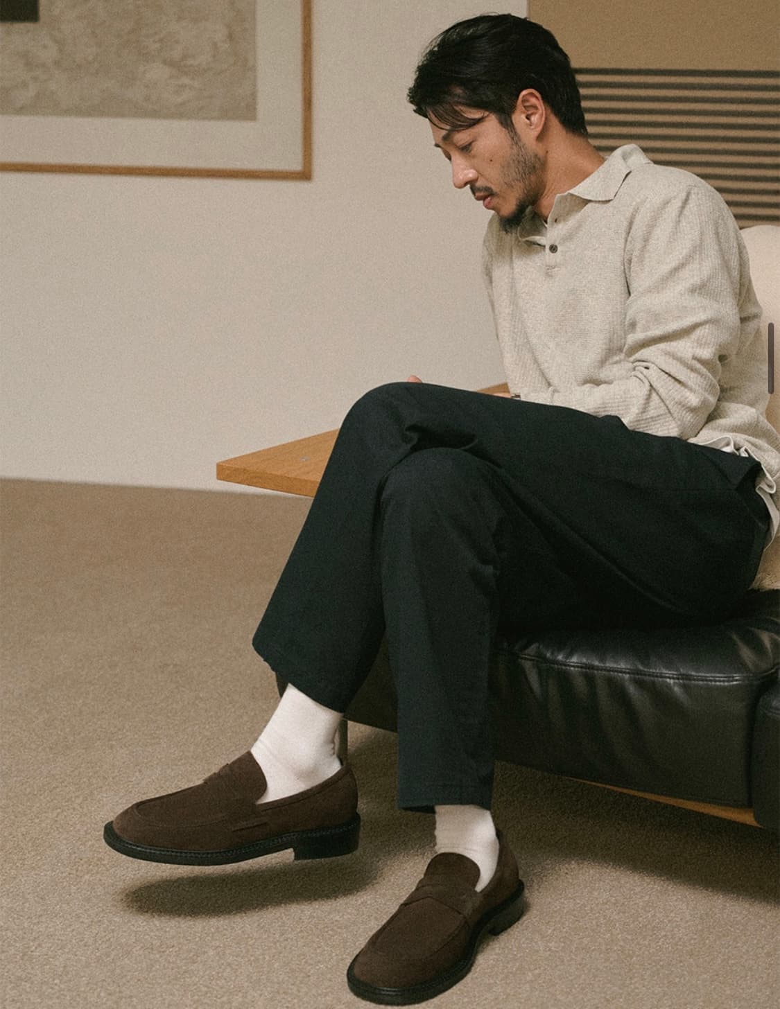 [265] 로맨틱무브 뉴 미니멀 로퍼 리얼브라운 스웨이드 상품이미지9