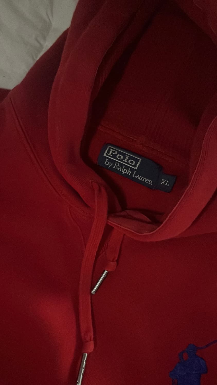 폴로 빅포니 후드티 (레드) 상품이미지3