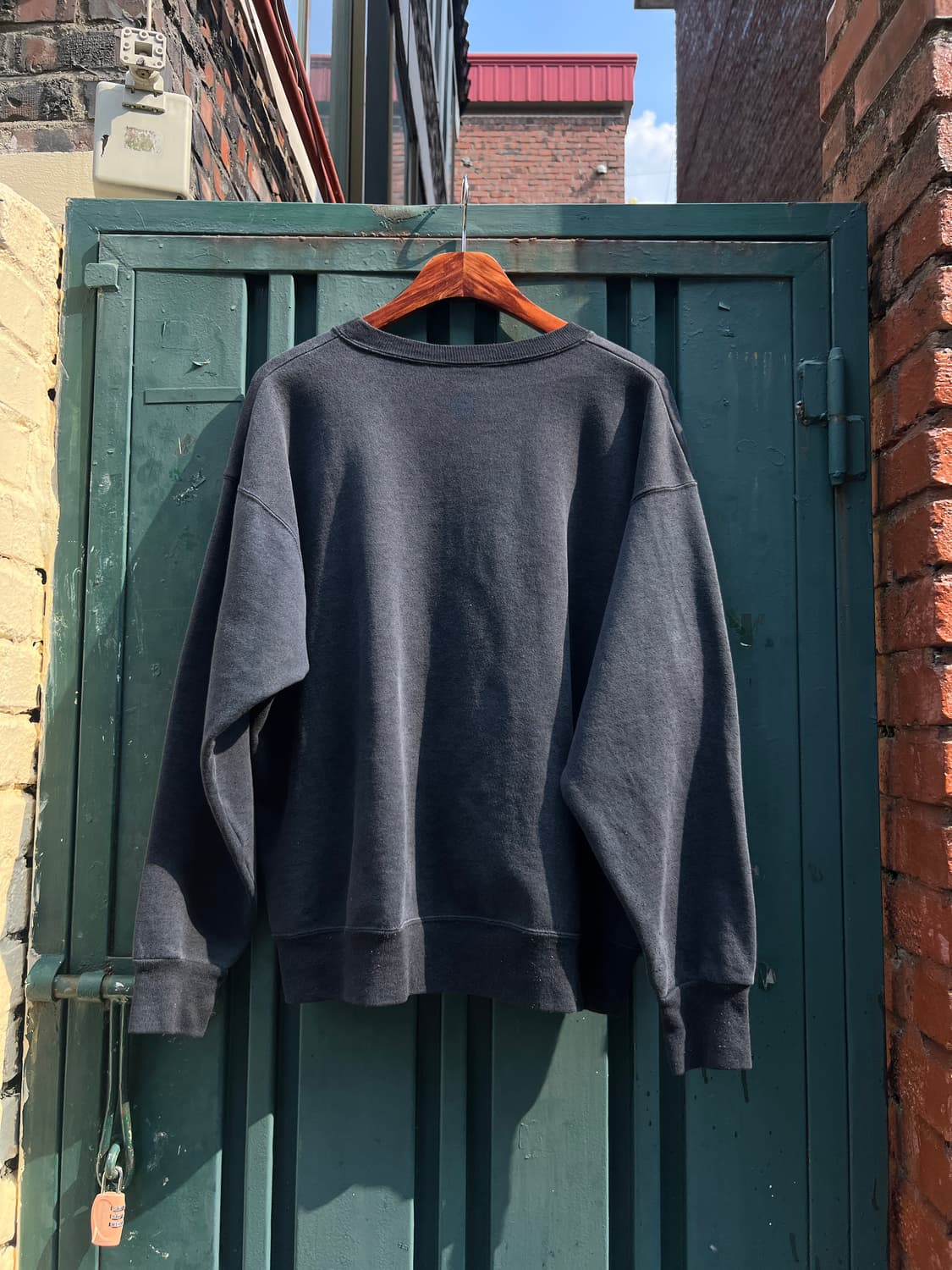 [L]90's 하드락 카페 USA Made 보스턴 블랙 스웻셔츠 상품이미지5