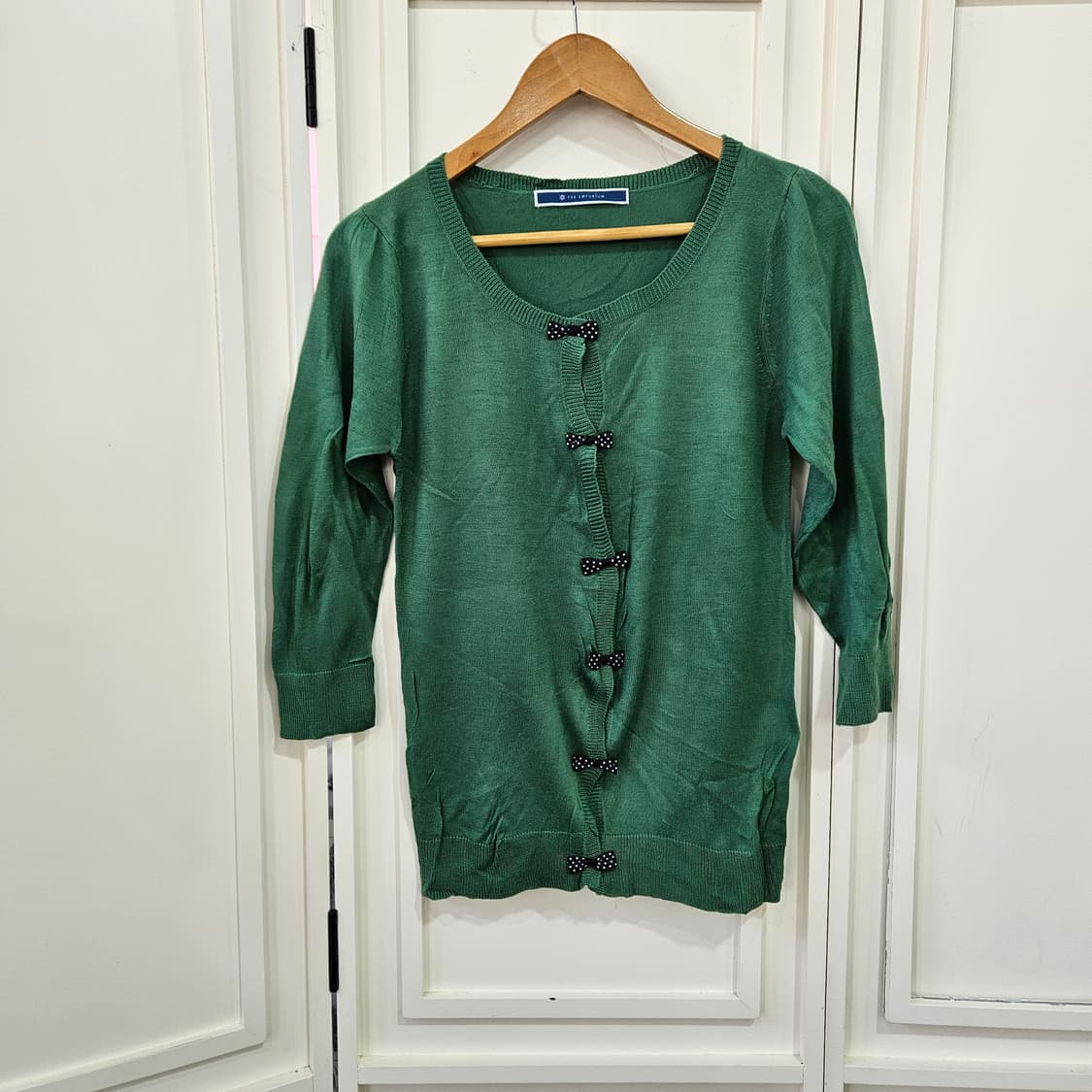 리본 가디건 니트 상품이미지1