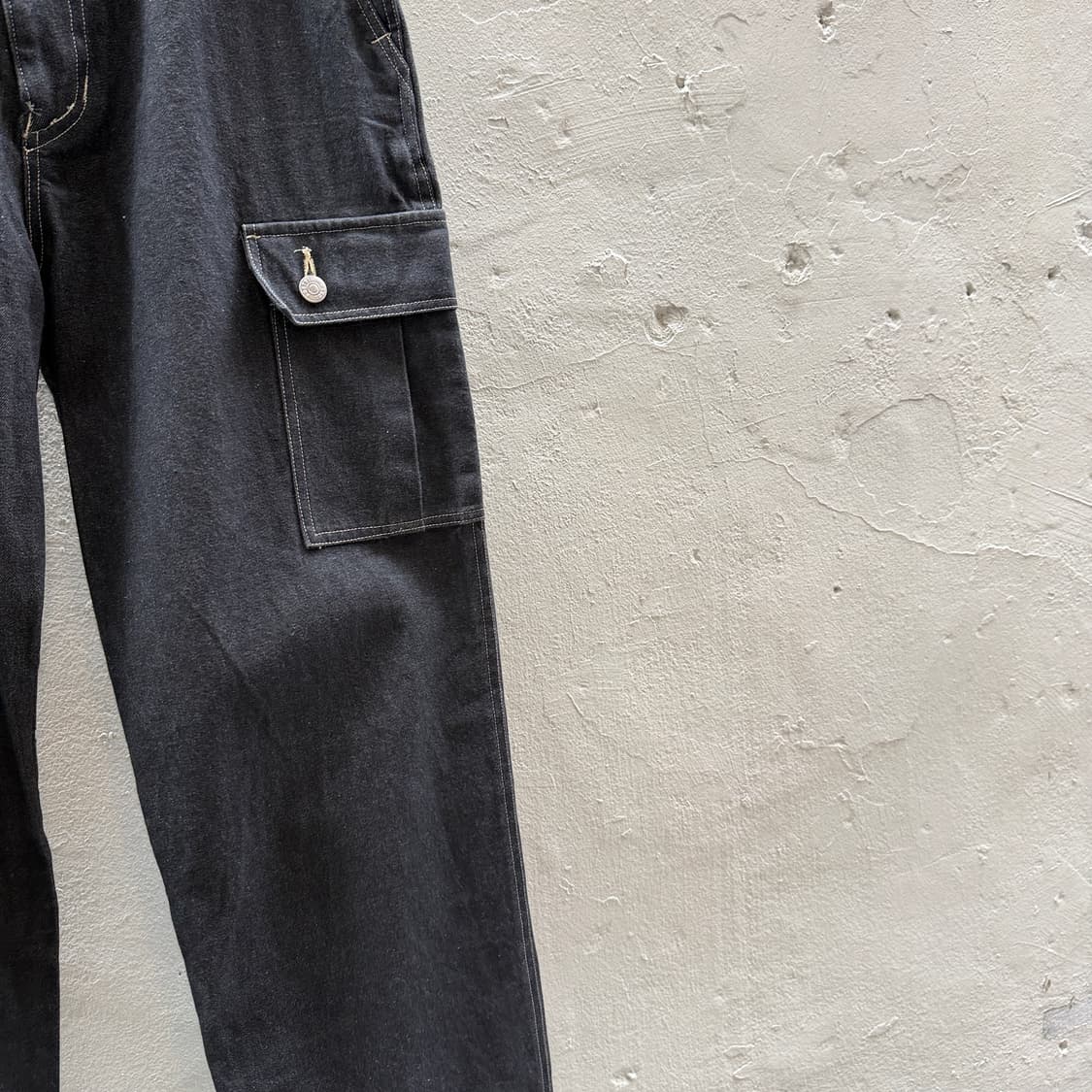 abstrise 블랙 카고데님 상품이미지3