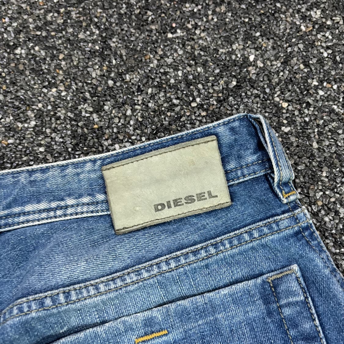 디젤 워싱 와이드 데님 팬츠 상품이미지3