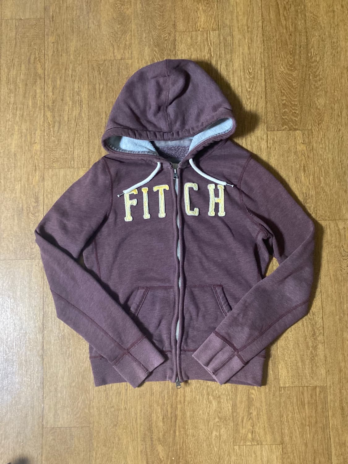 (매물없음,말라핏!!)아베크롬비 퍼플 와인 후드집업 L 상품이미지1