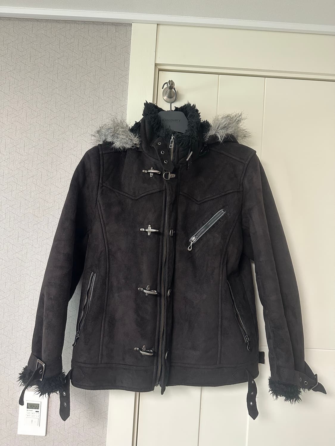 00s Roushatte trimming fur hood jacket 상품이미지1