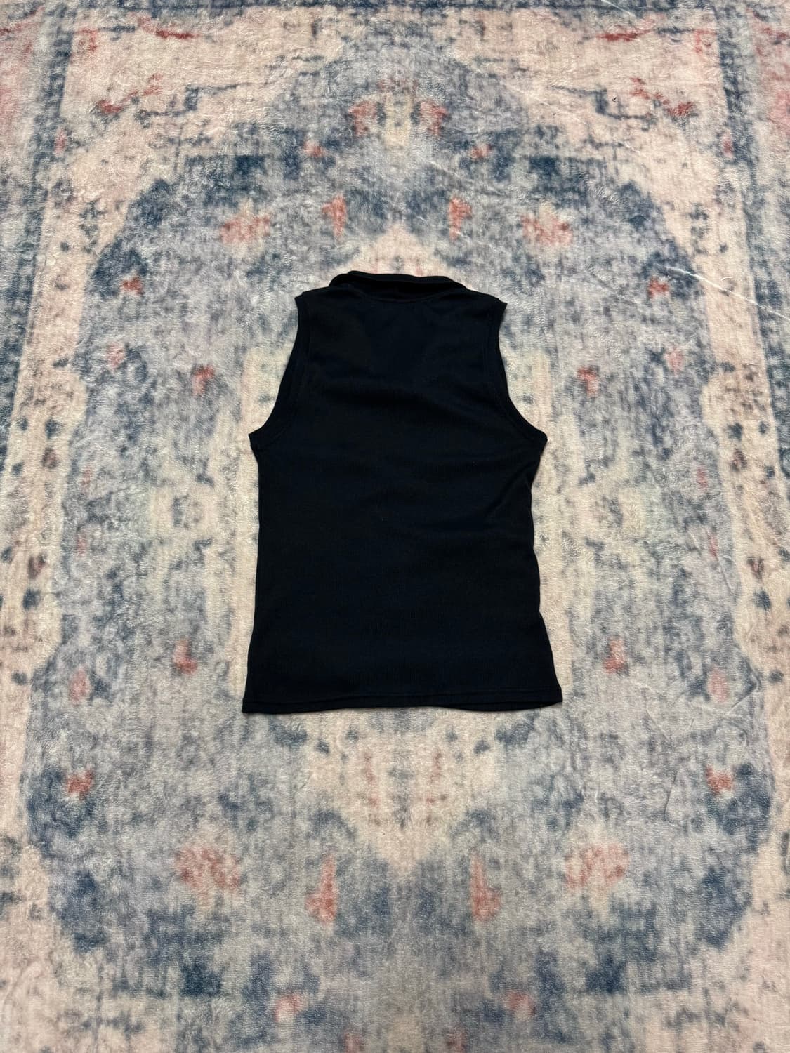 Semantic design 00s leather trimming ves 상품이미지7