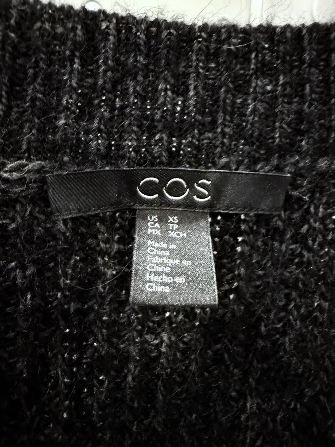 COS 롱 가디건 보카시블랙 상품이미지6