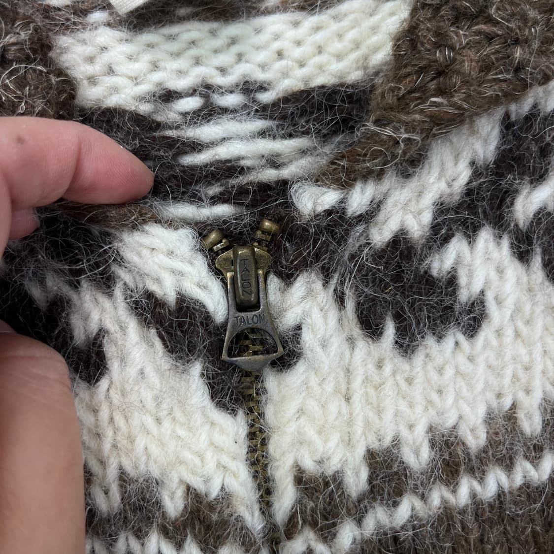 W 95 폴로 랄프로렌 데님엔서플라이 숄카라 코위찬 니트 집업 상품이미지3