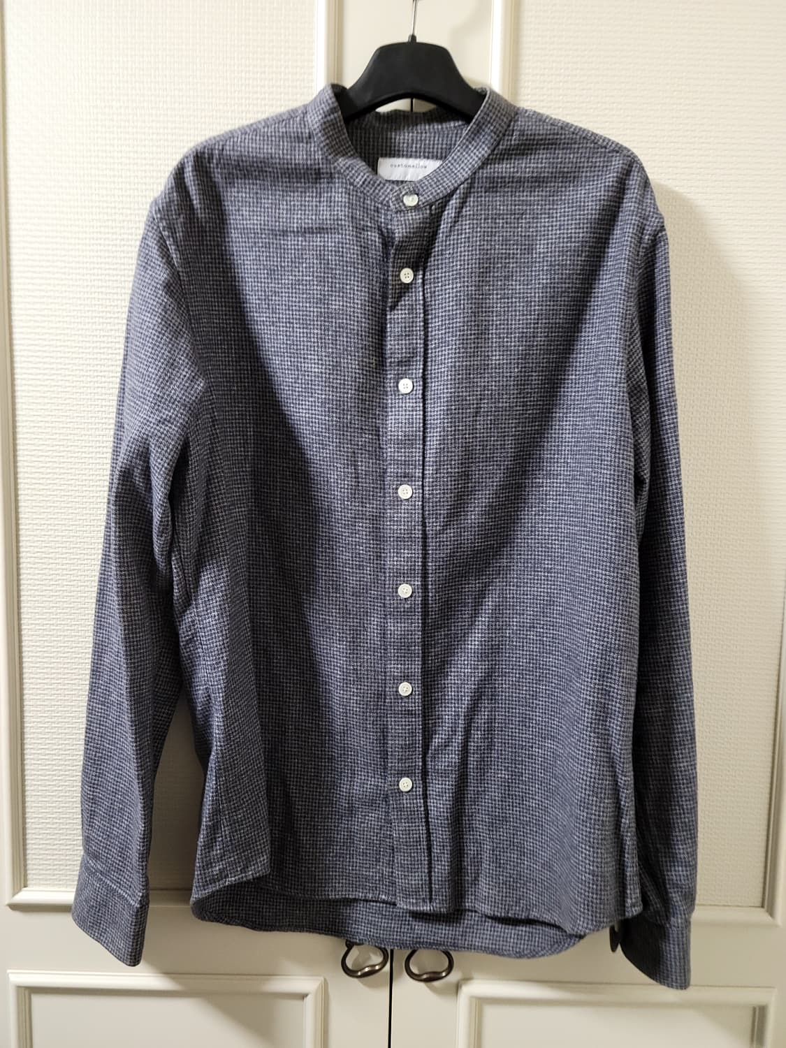 KOLON 코오롱 시리즈 커스텀멜로우 차이나카라 체크 깅엄 셔츠 강의/모 상품이미지1