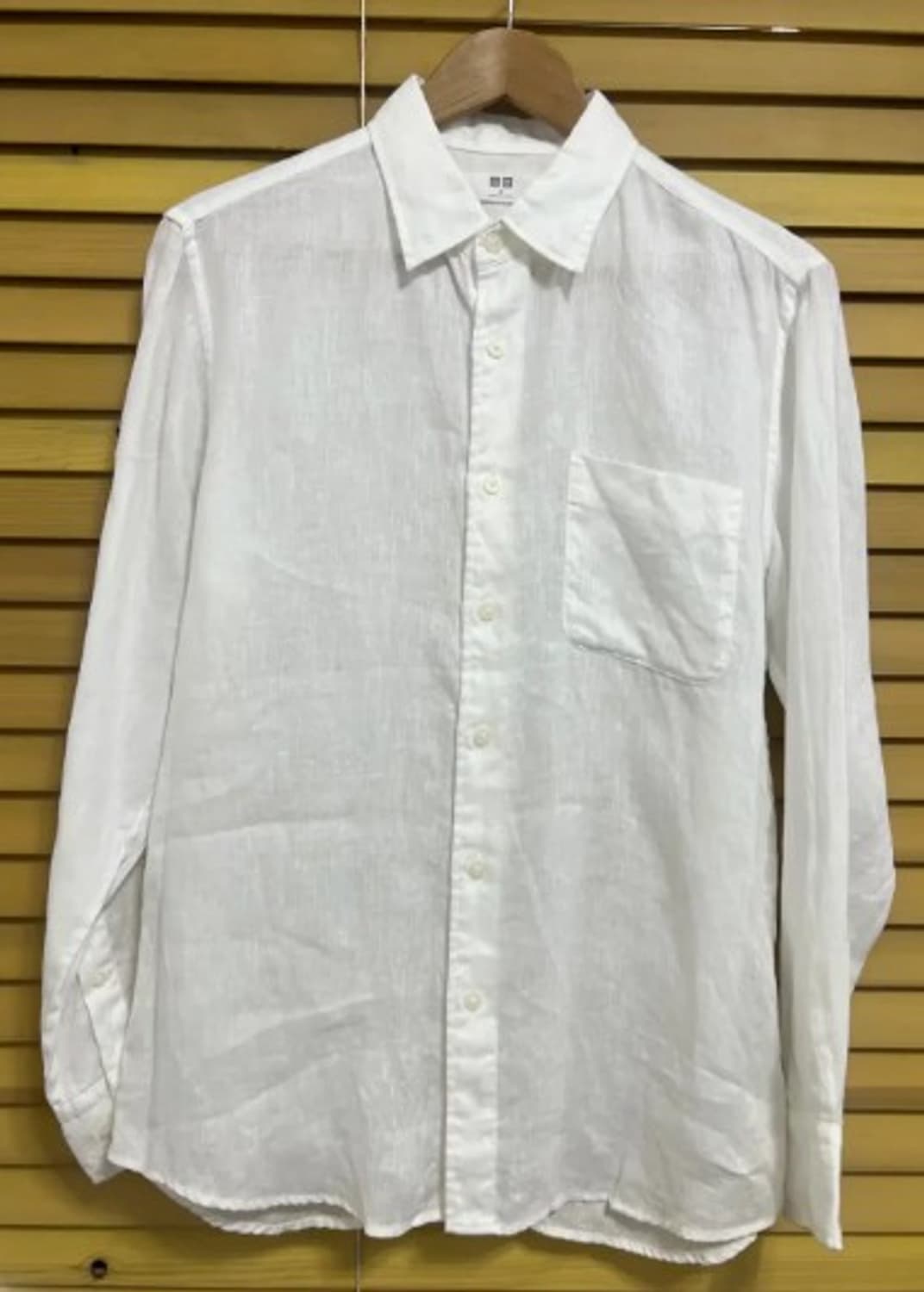 유니클로 남성 화이트 린넨셔츠 M 상품이미지2