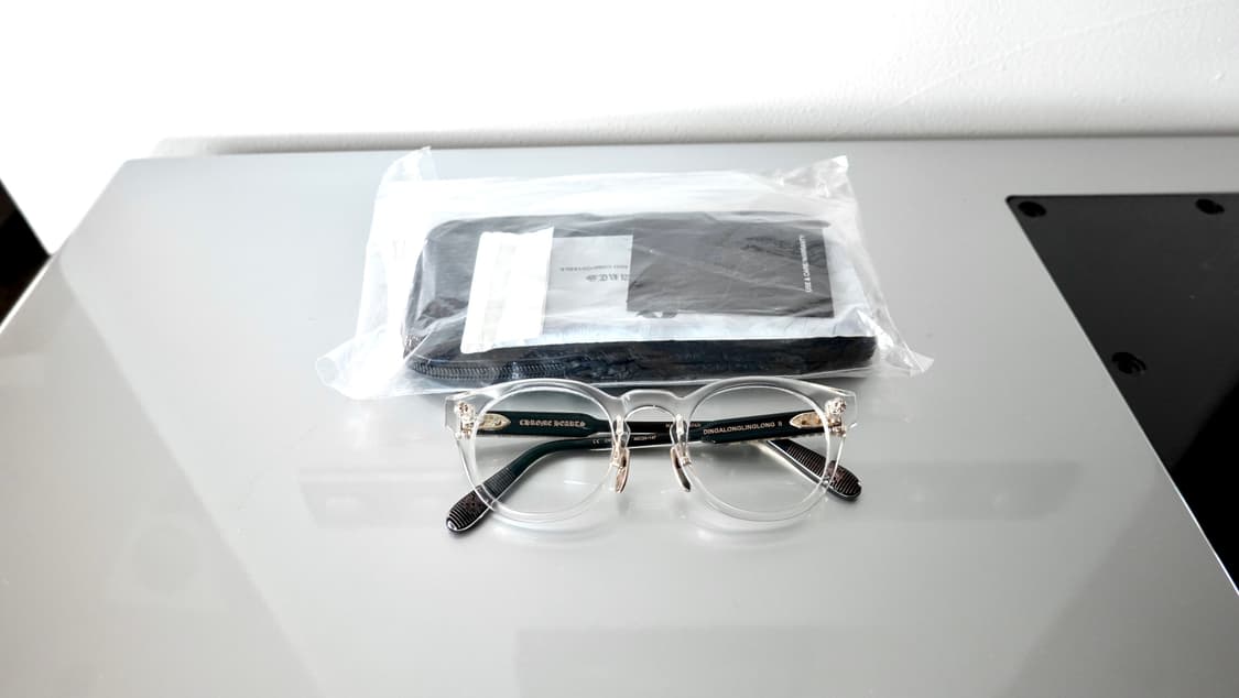 크롬하츠 딩가롱링롱2 크리스탈 블랙/골드 안경 상품이미지1