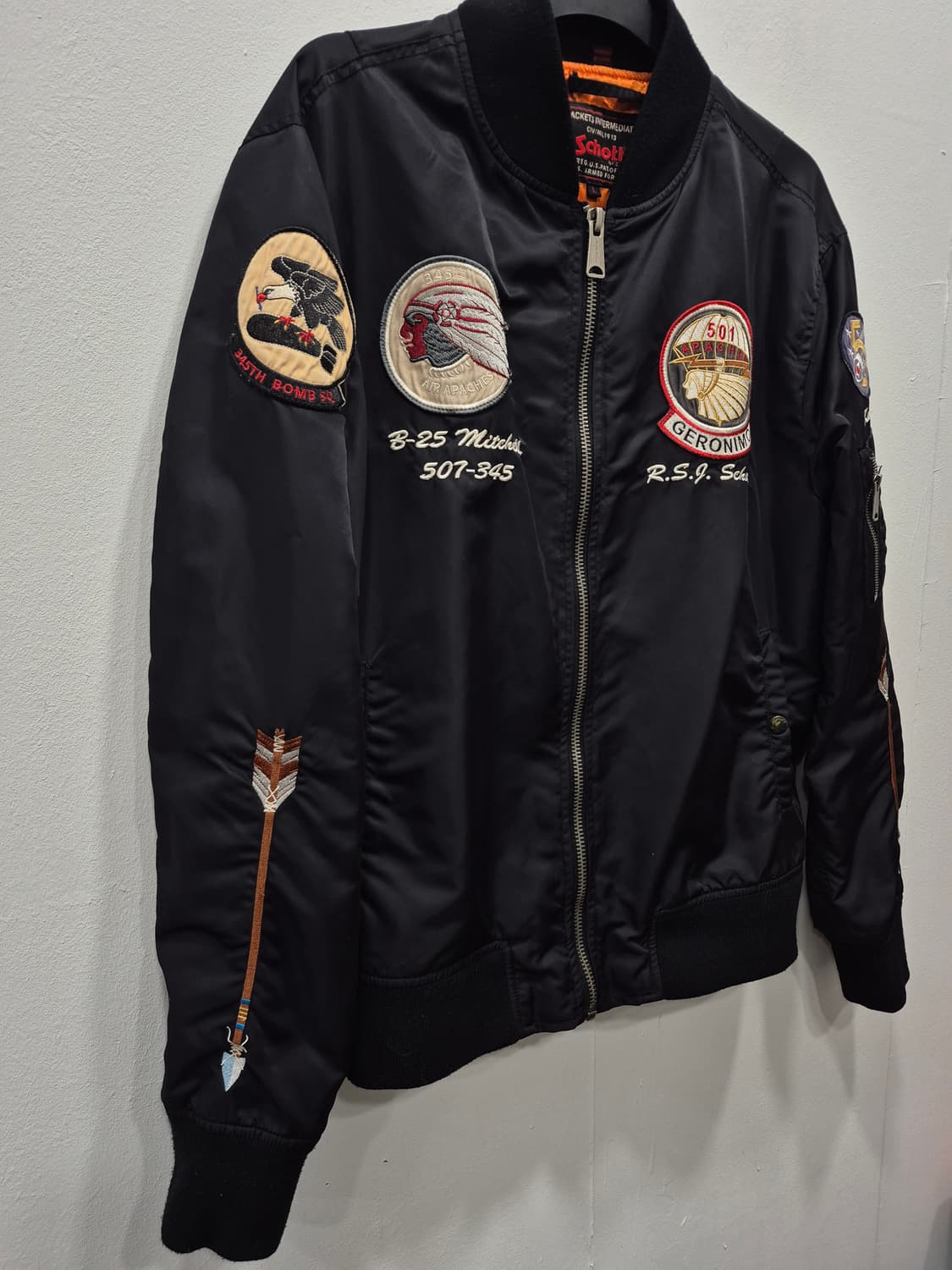 SCHOTT APACHE MA-1  항공자켓 붐버자켓 남성 100사이즈 상품이미지3