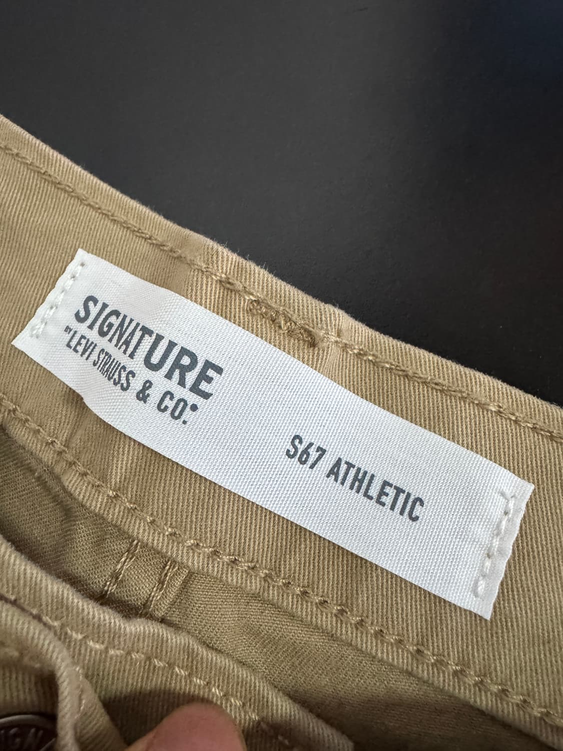 정품 리바이스 시그니처 라인 치노 베이지 면바지 37.7인치 상품이미지3