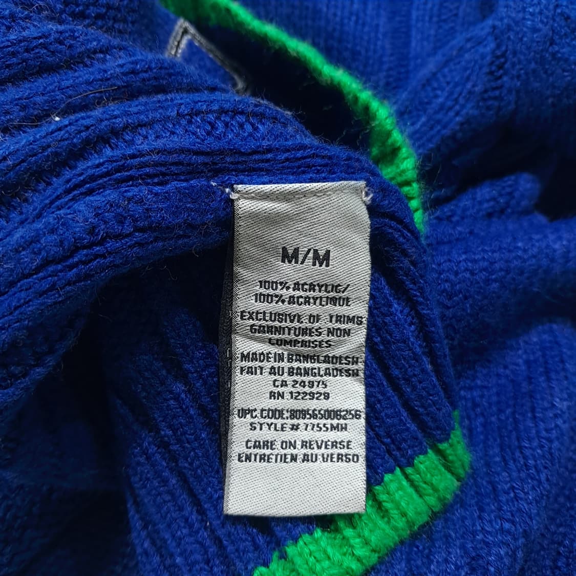 CL319 L NHL 00s 아크릴 하프집업 니트 스웨터 상품이미지6