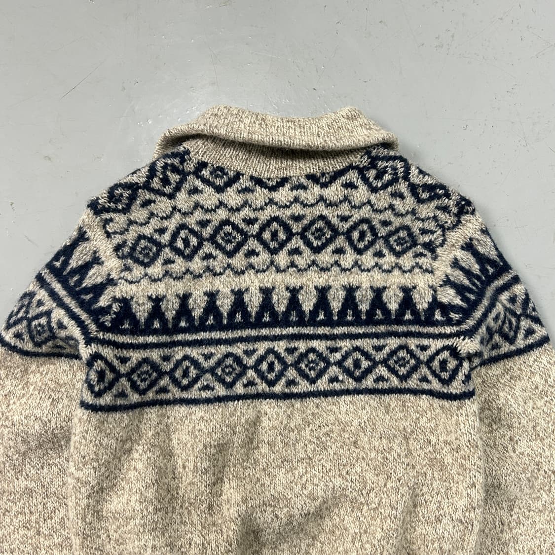 엘엘빈 오트밀 패턴 울 집업  상품이미지7