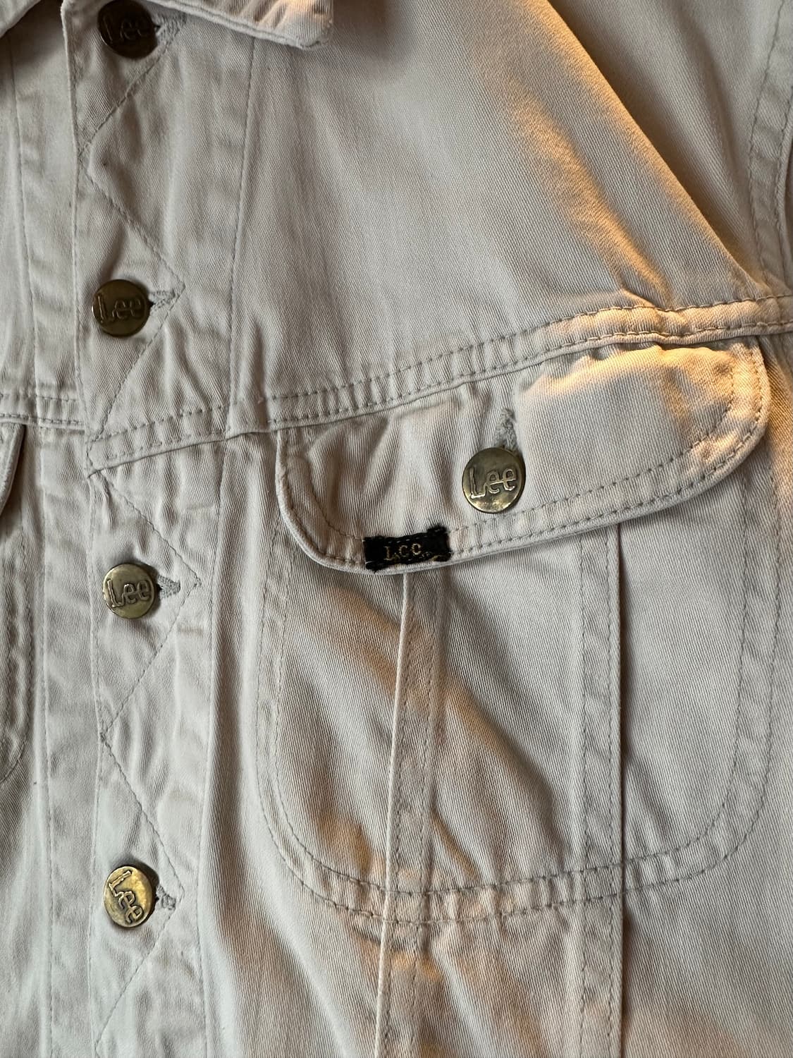 60s USA LEE 100-J 빈티지 리 화이트 웨스터너 자켓 상품이미지3