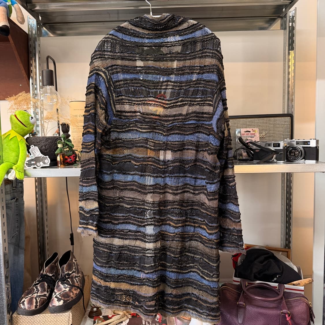 M&KYOKO 에스닉 히피 니트 가디건 FREE OS 상품이미지5