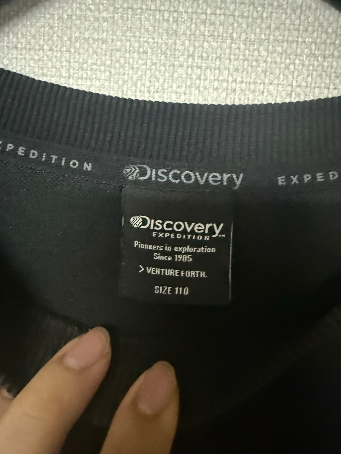 디스커버리 검정색 맨투맨 xxl 상품이미지3