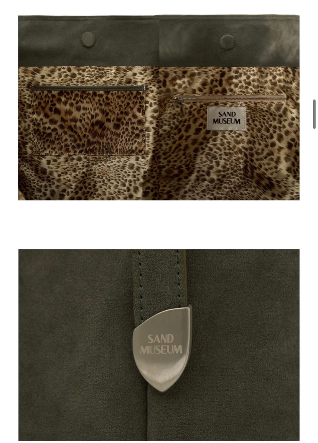샌드뮤지엄 CACTUS HOBO BAG [Suede Olive] 상품이미지3