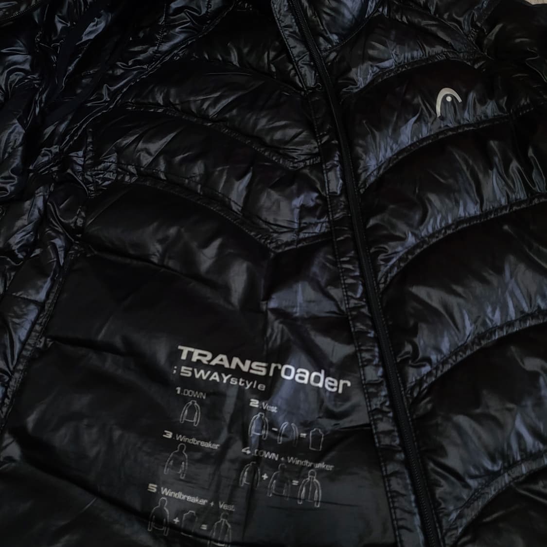 구스다운 패딩잠바 100-105 거위털점퍼 코오롱해드 상품이미지7