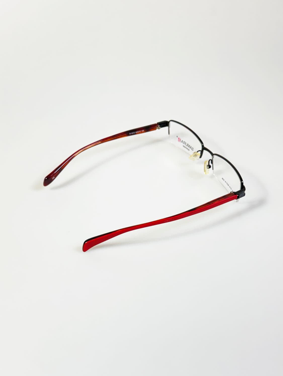 SAMURAI EYEWEAR 반무테 스퀘어 메탈 빈티지 안경 상품이미지4