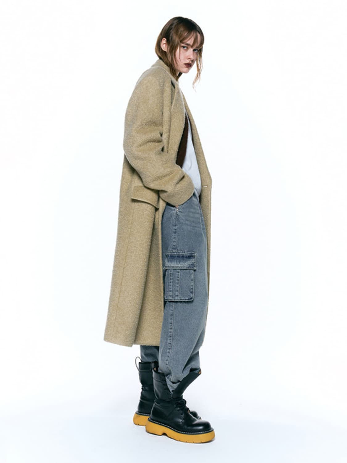 인사일런스우먼 키드모헤어 부클코트 상품이미지3