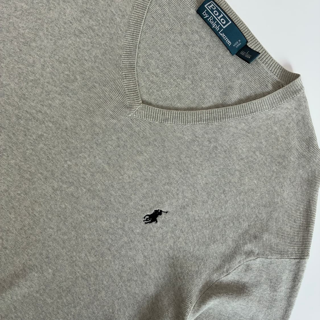 Polo 폴로 랄프로렌 피마코튼 멜란지그레이 니트 상품이미지3