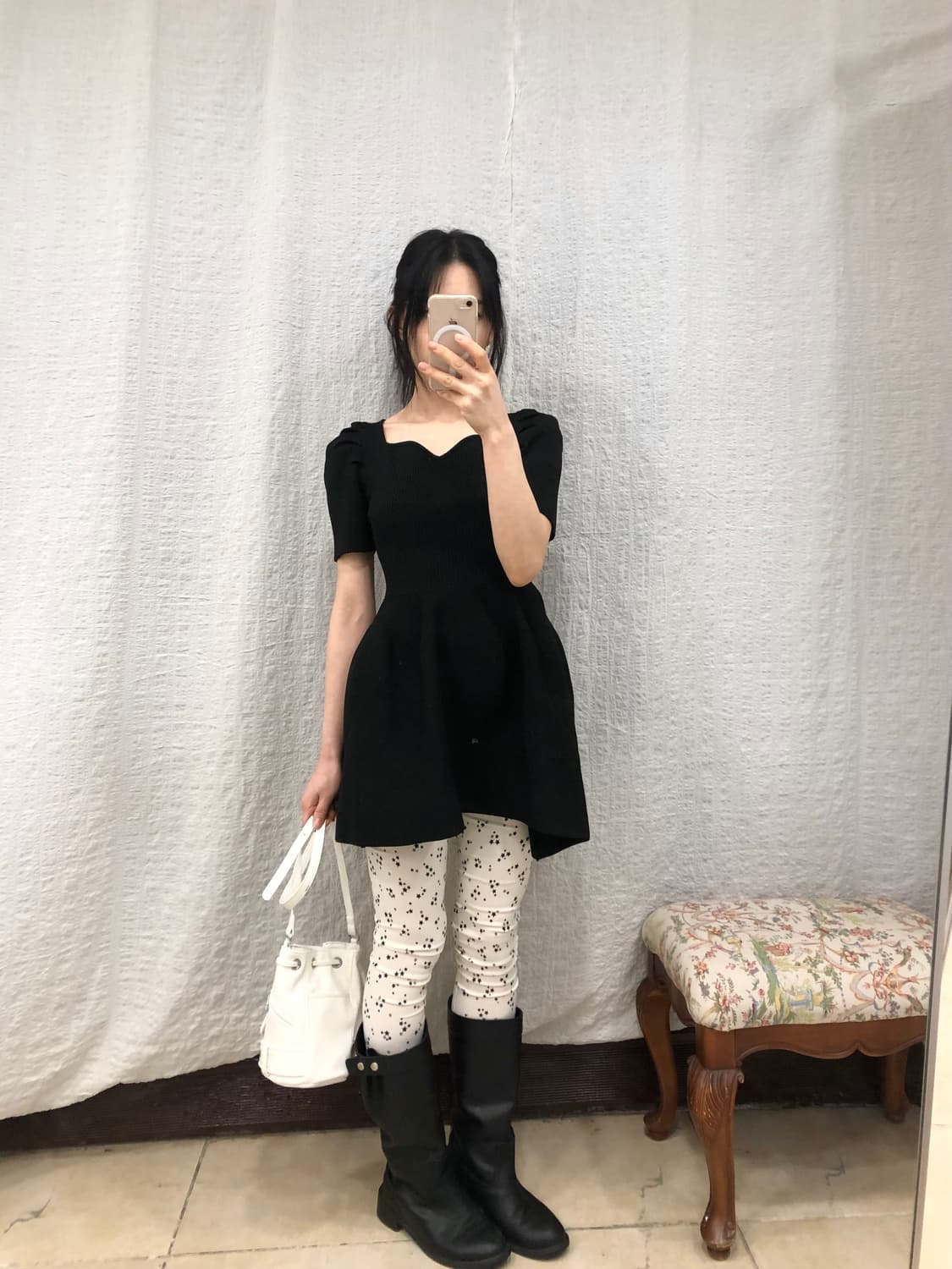 Black stars leggings 상품이미지2