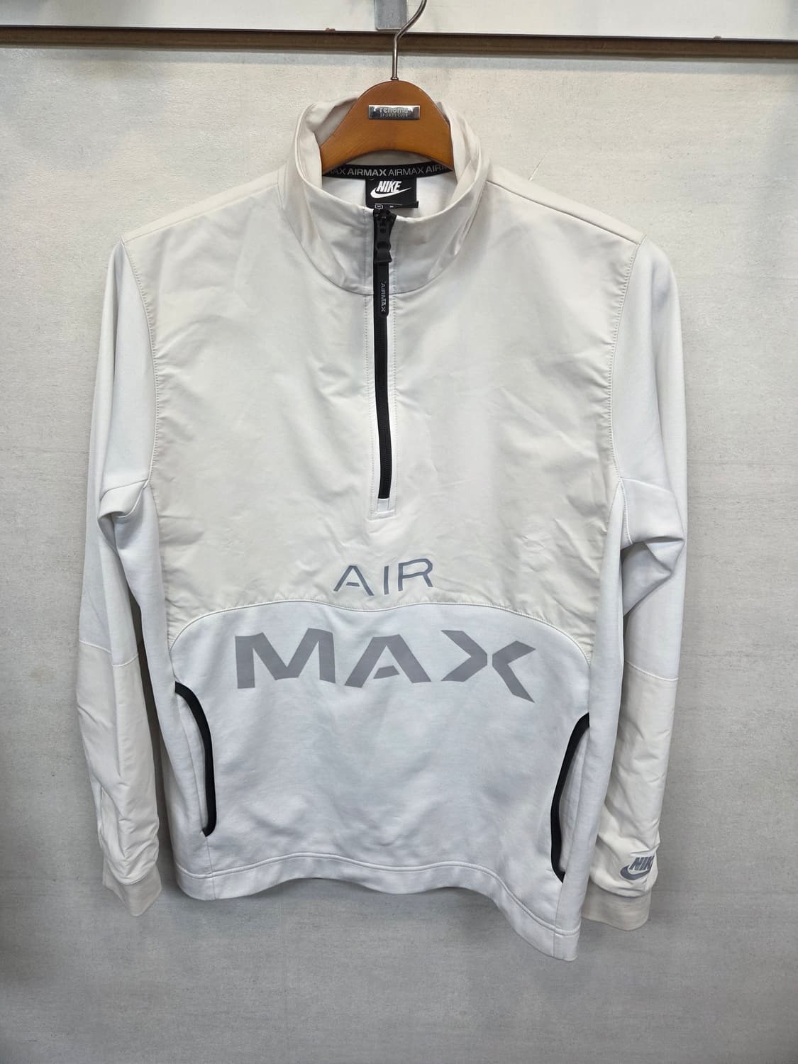 나이키 해외판 에어맥스 하프집업 우븐 기능성 아노락 M 상품이미지1