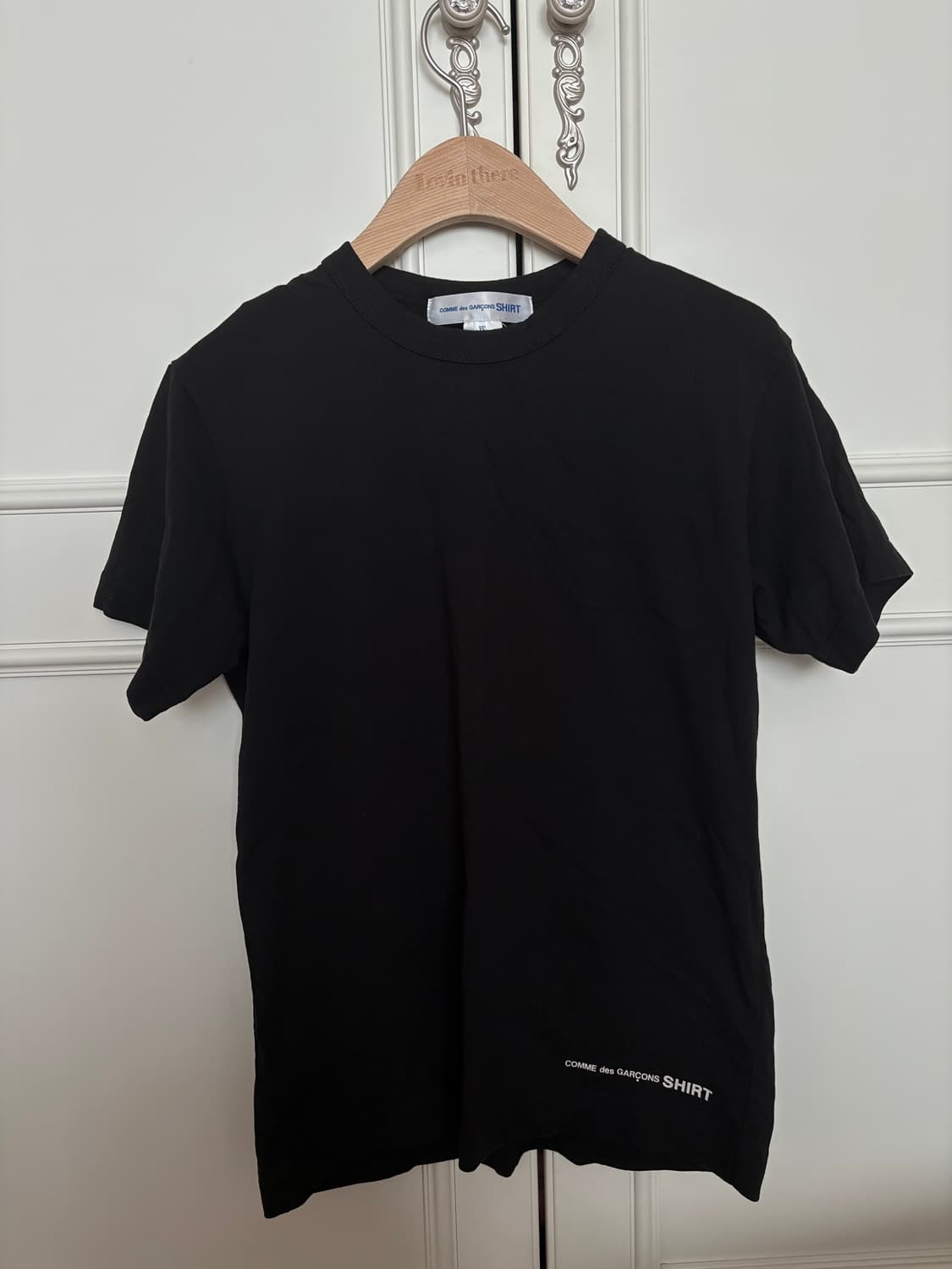 꼼데 가르송 셔츠 티셔츠 블랙 xs 상품이미지1