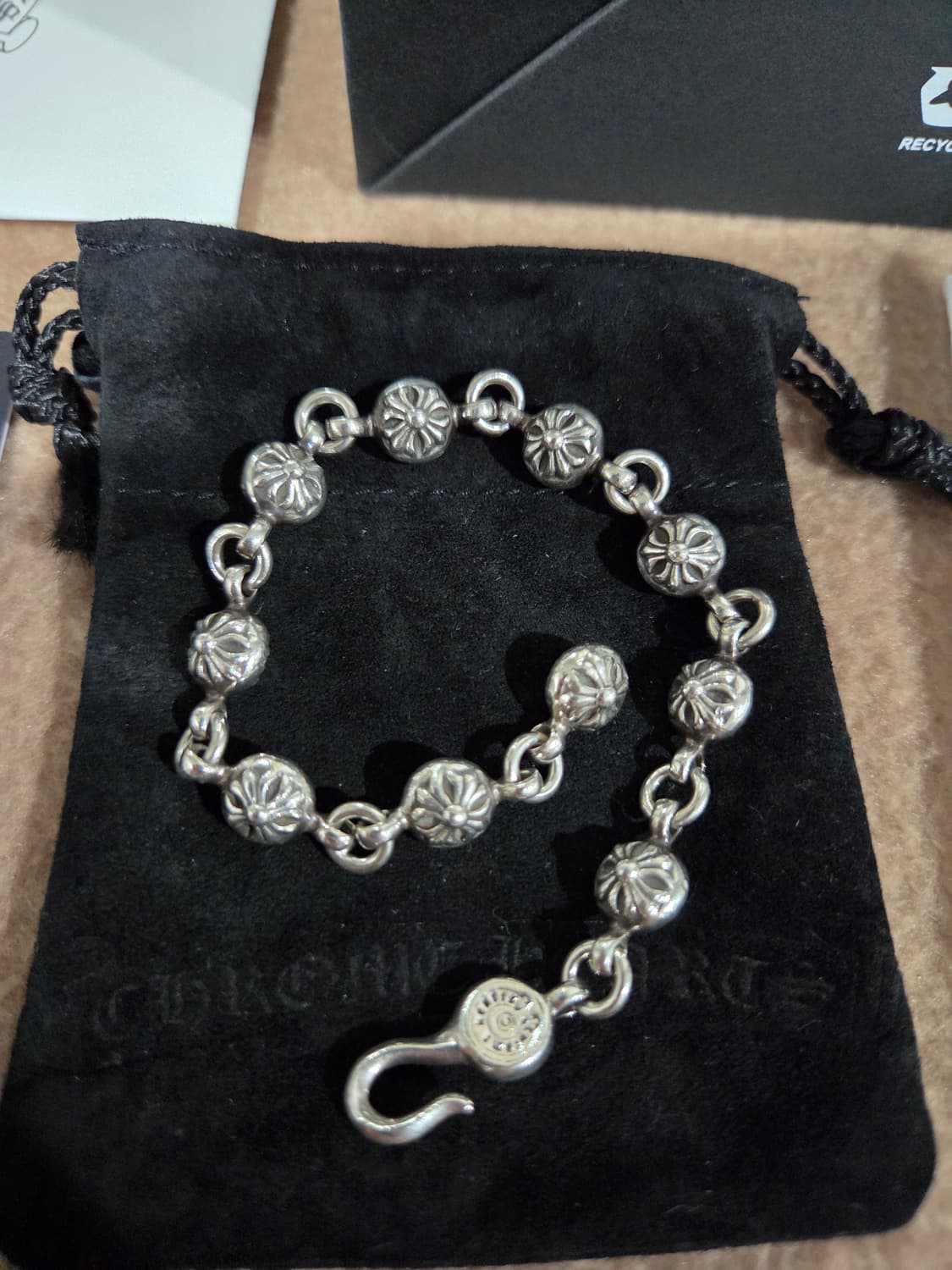 정품 크롬하츠 크로스 링크 팔찌 상품이미지2