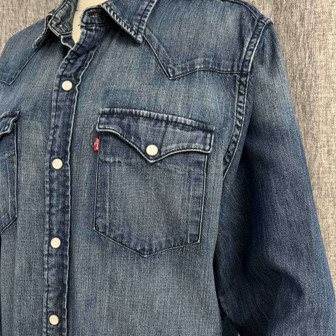 리바이스 웨스턴 스냅 데님 셔츠/#3572 상품이미지3