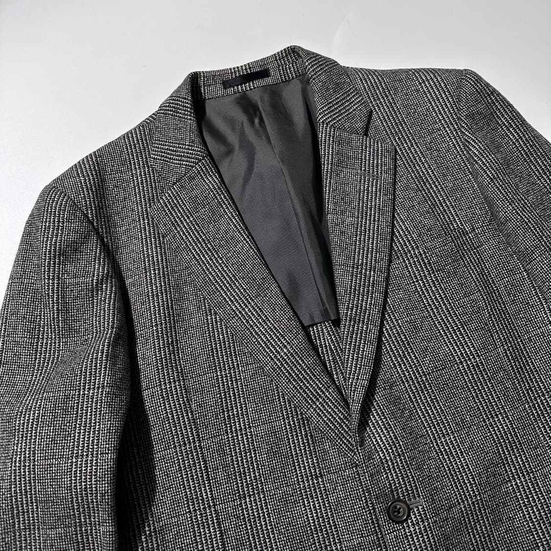 버버리 글렌체크 울 싱글 2B 블레이저 자켓 상품이미지3