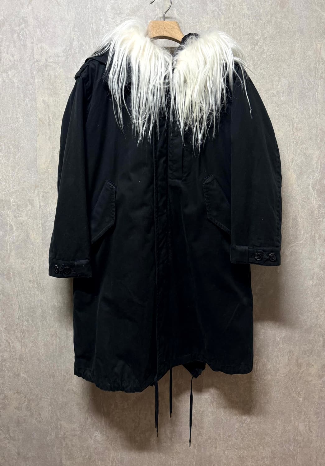 XXS / Neil Barrett 닐바렛 고트퍼 피쉬테일 야상 자켓 상품이미지1