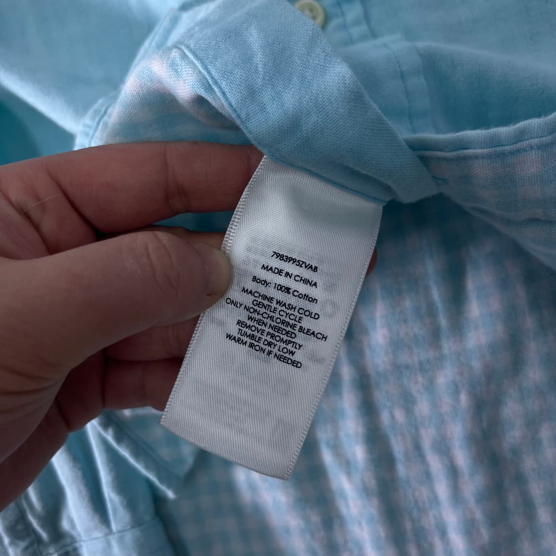 95 폴로랄프로렌 스카이블루 코튼 셔츠 상품이미지8