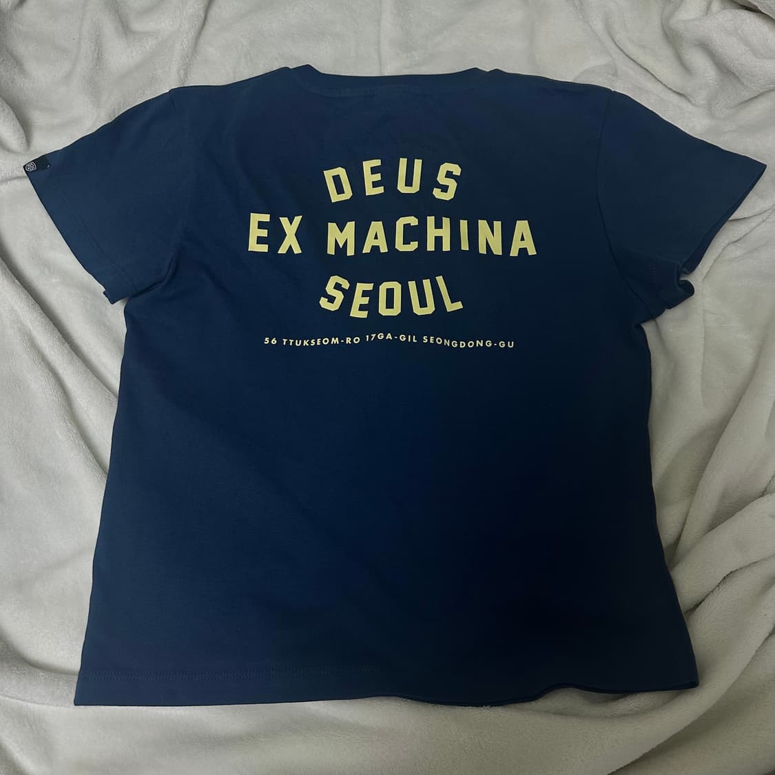 데우스 반팔 티셔츠 우먼 네이비 m 상품이미지5
