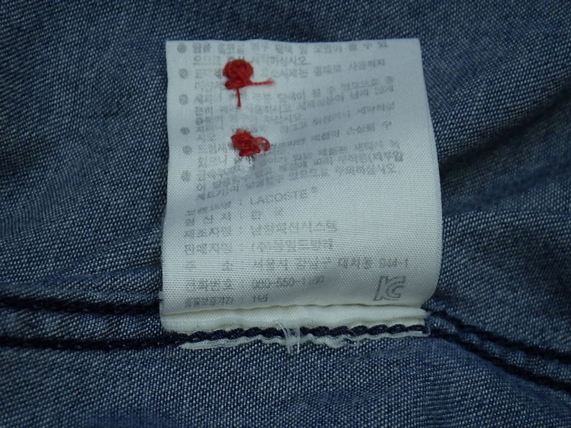 (34/90) LACOSTE 라코스테 여성 데님 긴팔 셔츠 상품이미지10