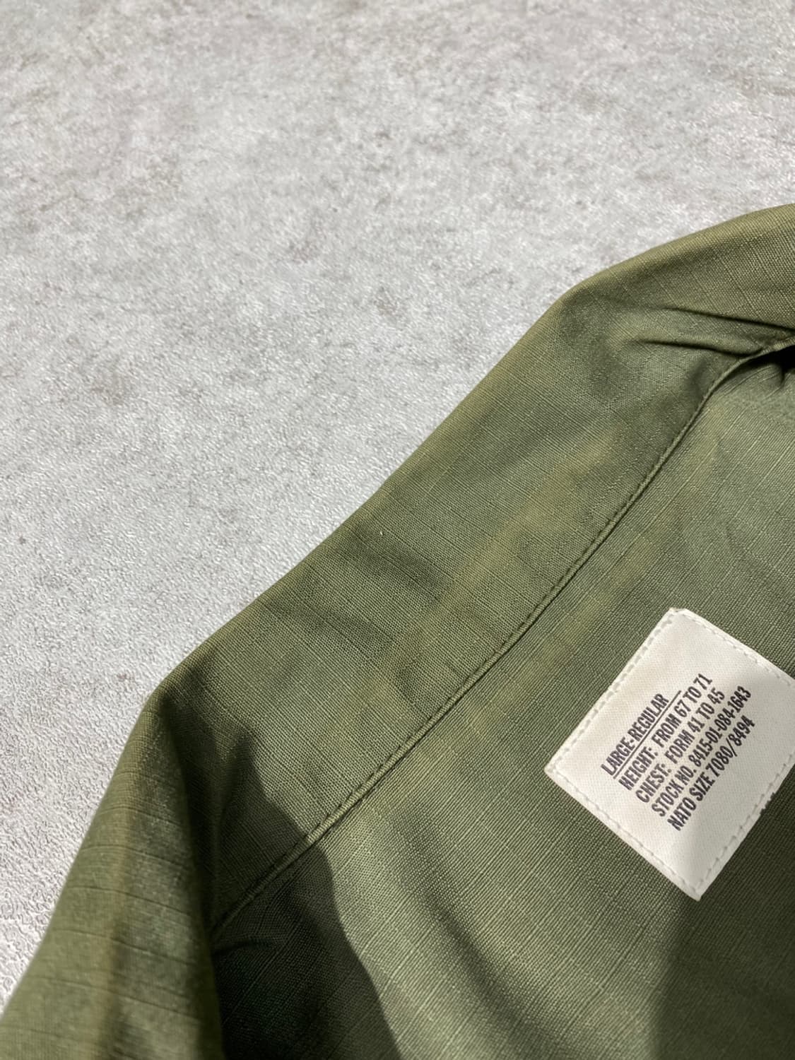 [L] 60s U.S.ARMY OG-107 미군 오리지널 정글퍼티그 자켓 상품이미지8