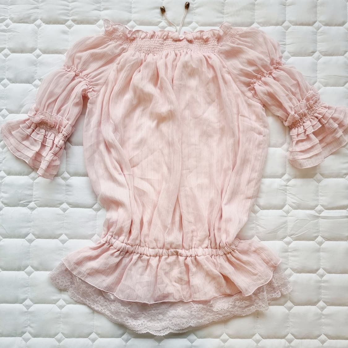 프릴 오프숄더 튜닉 상품이미지7