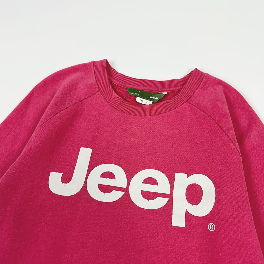 지프 로고 빈티지 크랙 맨투맨 상품이미지3