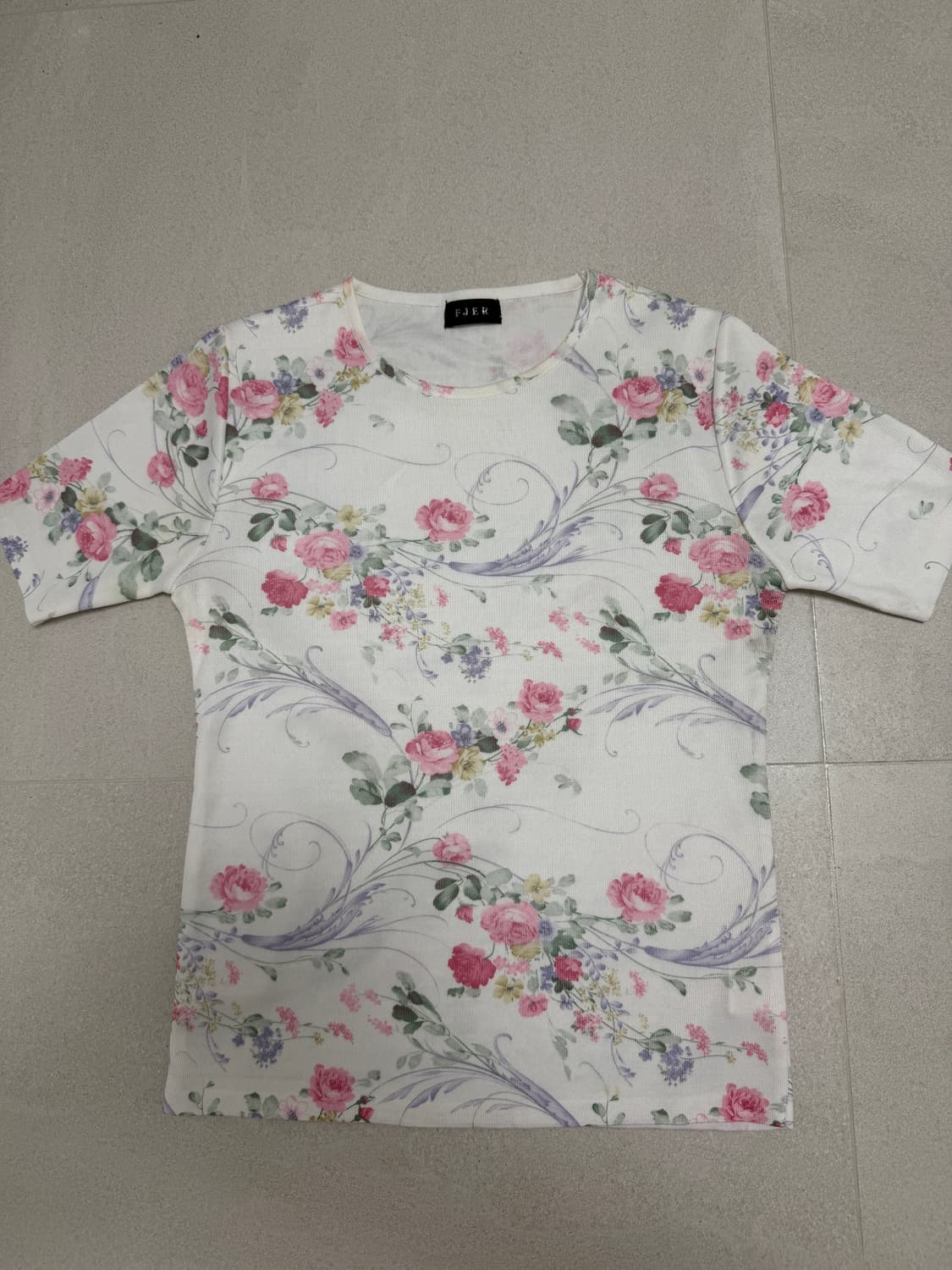 빈티지 플라워 반팔티 vintage flower t shirt 상품이미지2