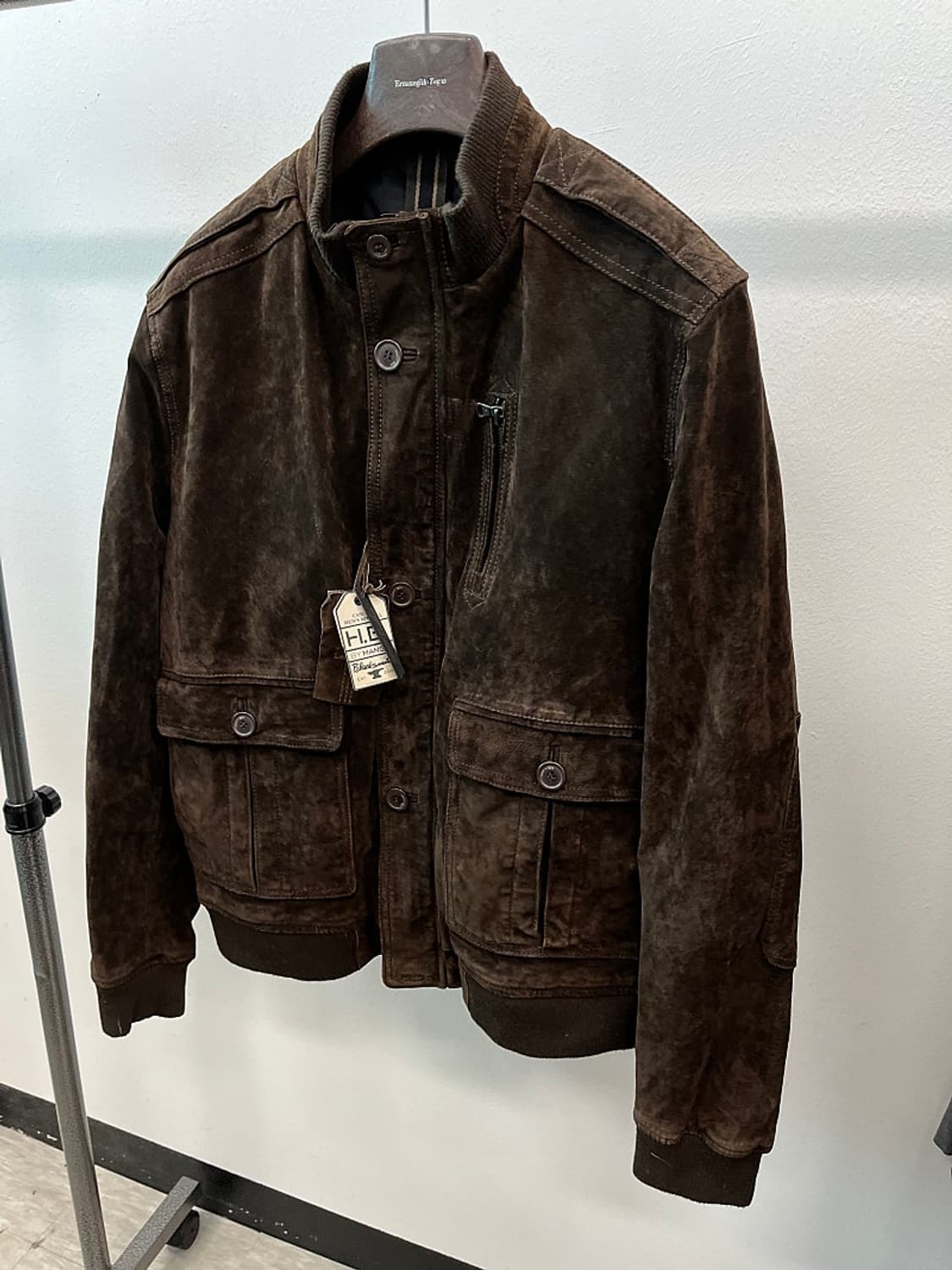 110) HE MANGO A1 스웨이드 자켓 상품이미지1