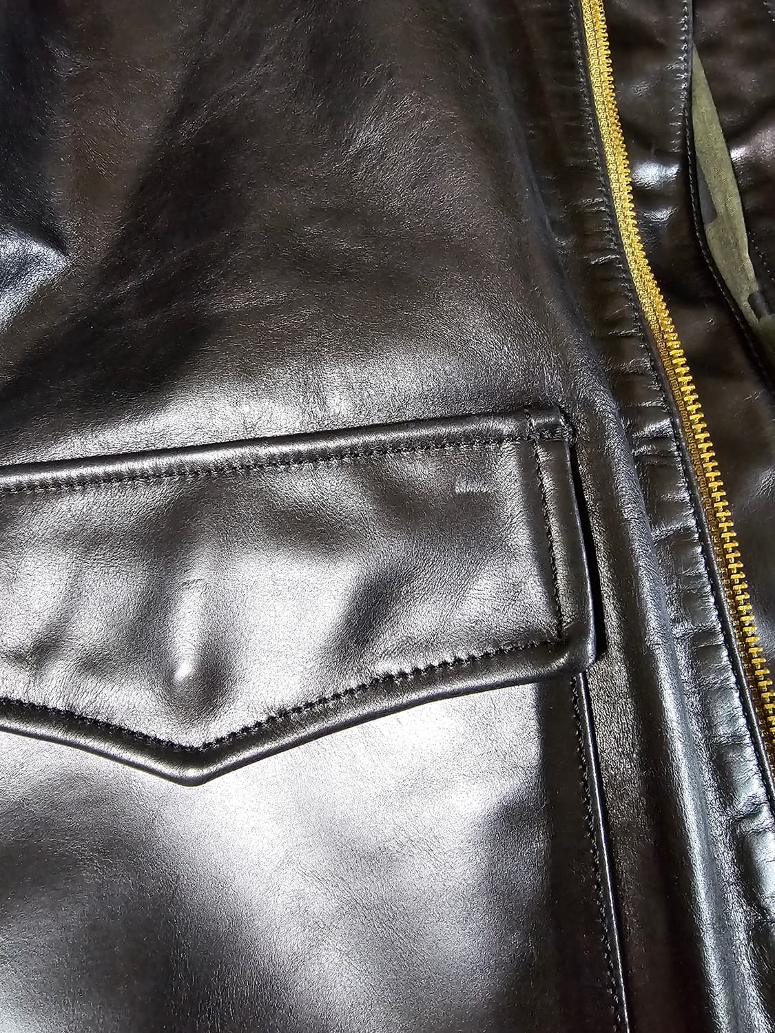 [빈티지] A-2 플라이트 밀리터리 레더 자켓 재킷 / 블랙 상품이미지3