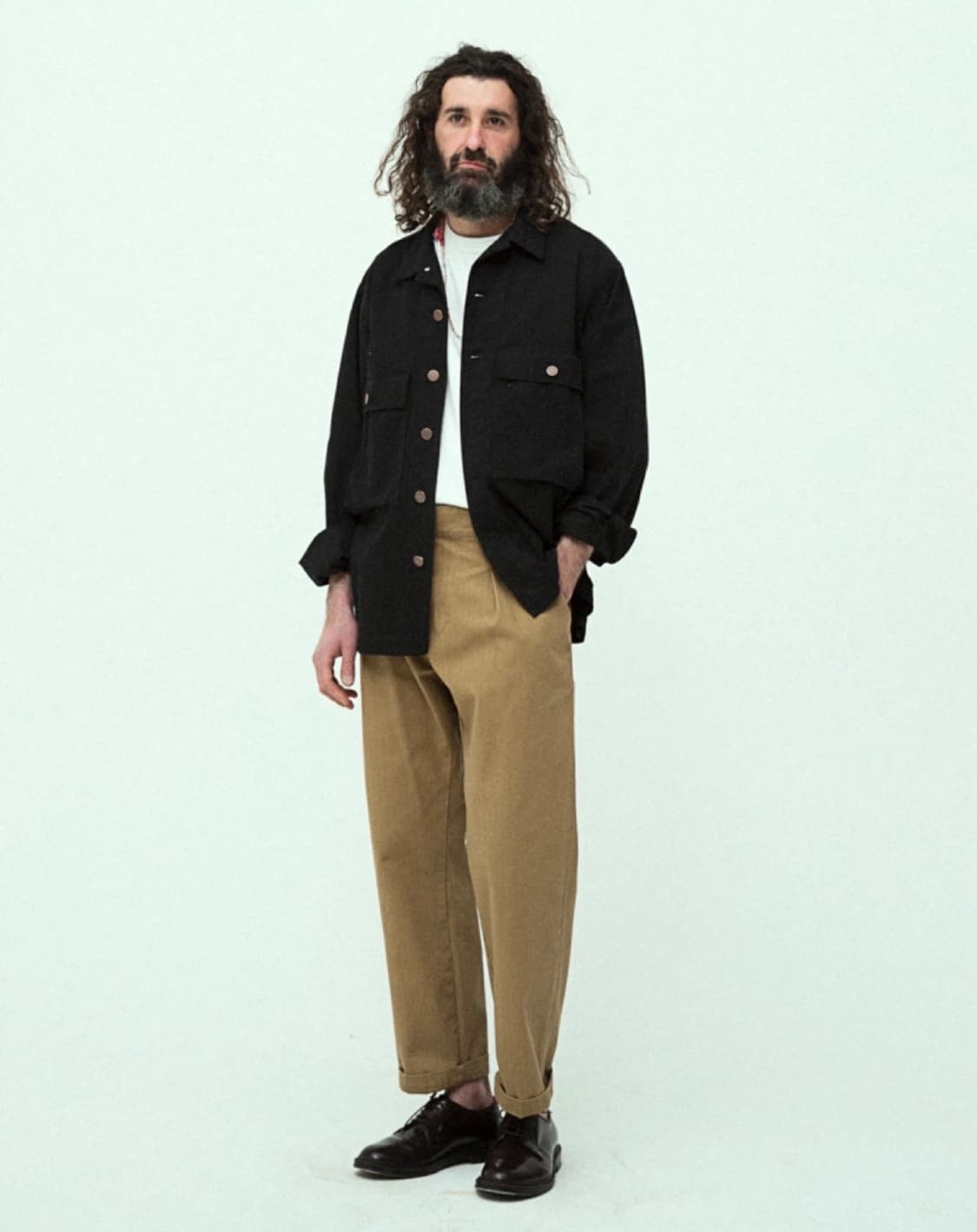 유니폼브릿지 헤링본 데님 자켓 XL(105-110) 정품 상품이미지4