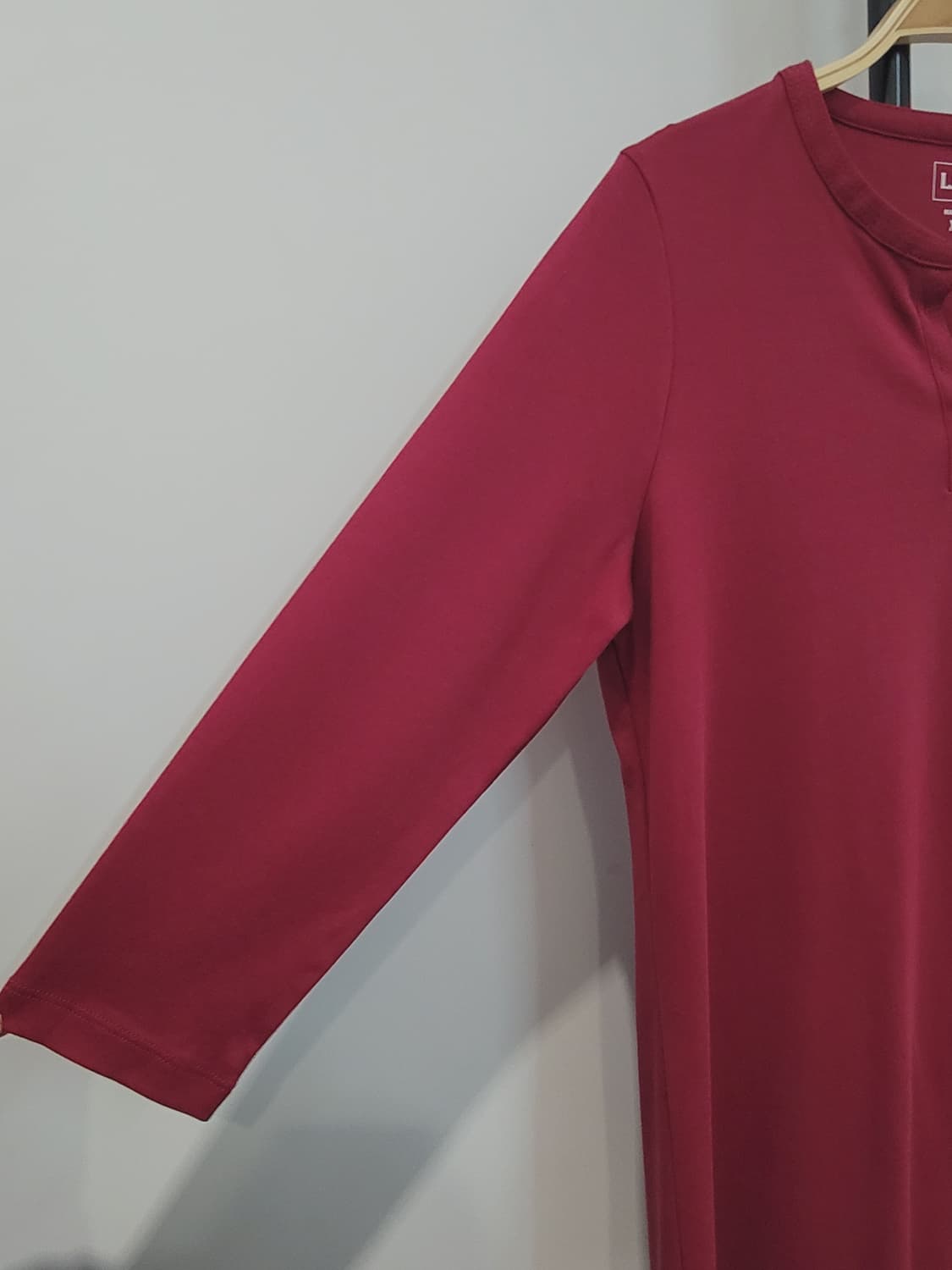 엘엘빈 LLBean 코튼 튜닉 다크 크랜베리 XS 여성 44~55 새제품 상품이미지2